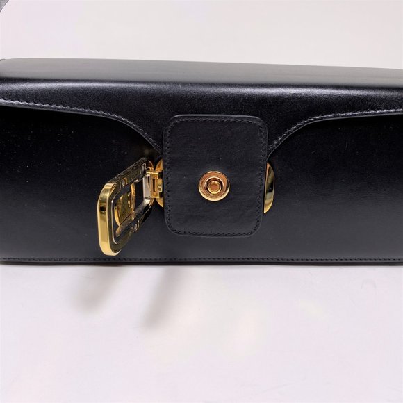 LANVIN Black 'Pencil Bag' in Calf - Picture 7 of 14